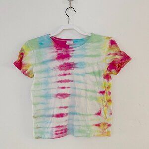 Tie dye crop tee